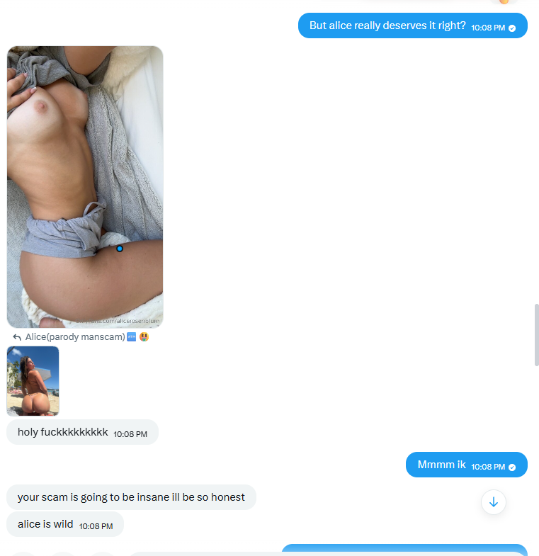 send2alicee's tweet photo. This faildomme @GoddessCor came into my DMs sending me lots of Alice pictures, but I quickly realized they were too horny to think so I took over! 

Bye-Bye Domme Career! Their new job is simple, getting worse for me!

faildomme manscam techdom paypig irl https://t.co/NphgGwR9Gk