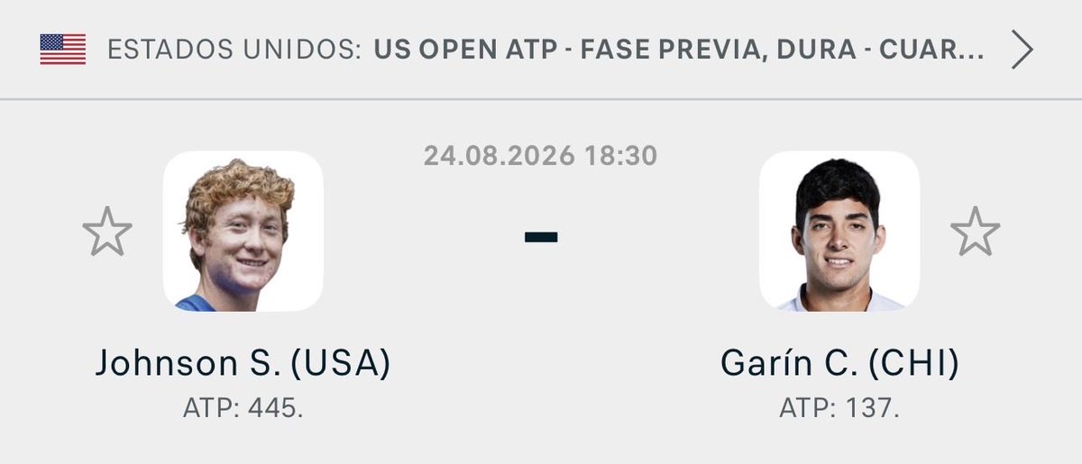GenisAnalista's tweet photo. Tengo la fija de la jornada en tenis hoy 🇺🇸

No entiendo las cuotas en este Johnson - Christian Garín… la dejaré en el primer comentario 👇🏻

Sale fácil, para mí es el 🍬 hoy en el US OPEN!