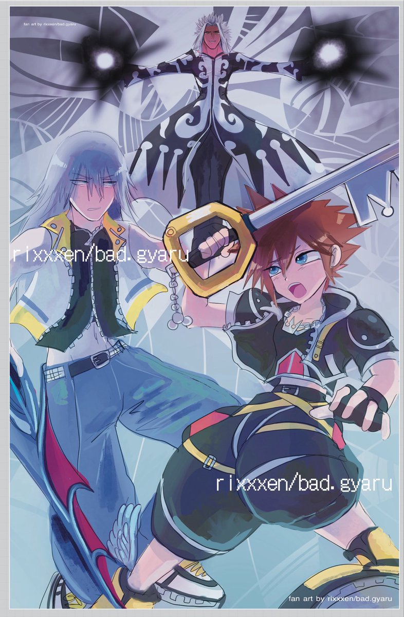BADGYARU0's tweet photo. #KH2 soriku vs xemnas https://t.co/cA727nqLo5