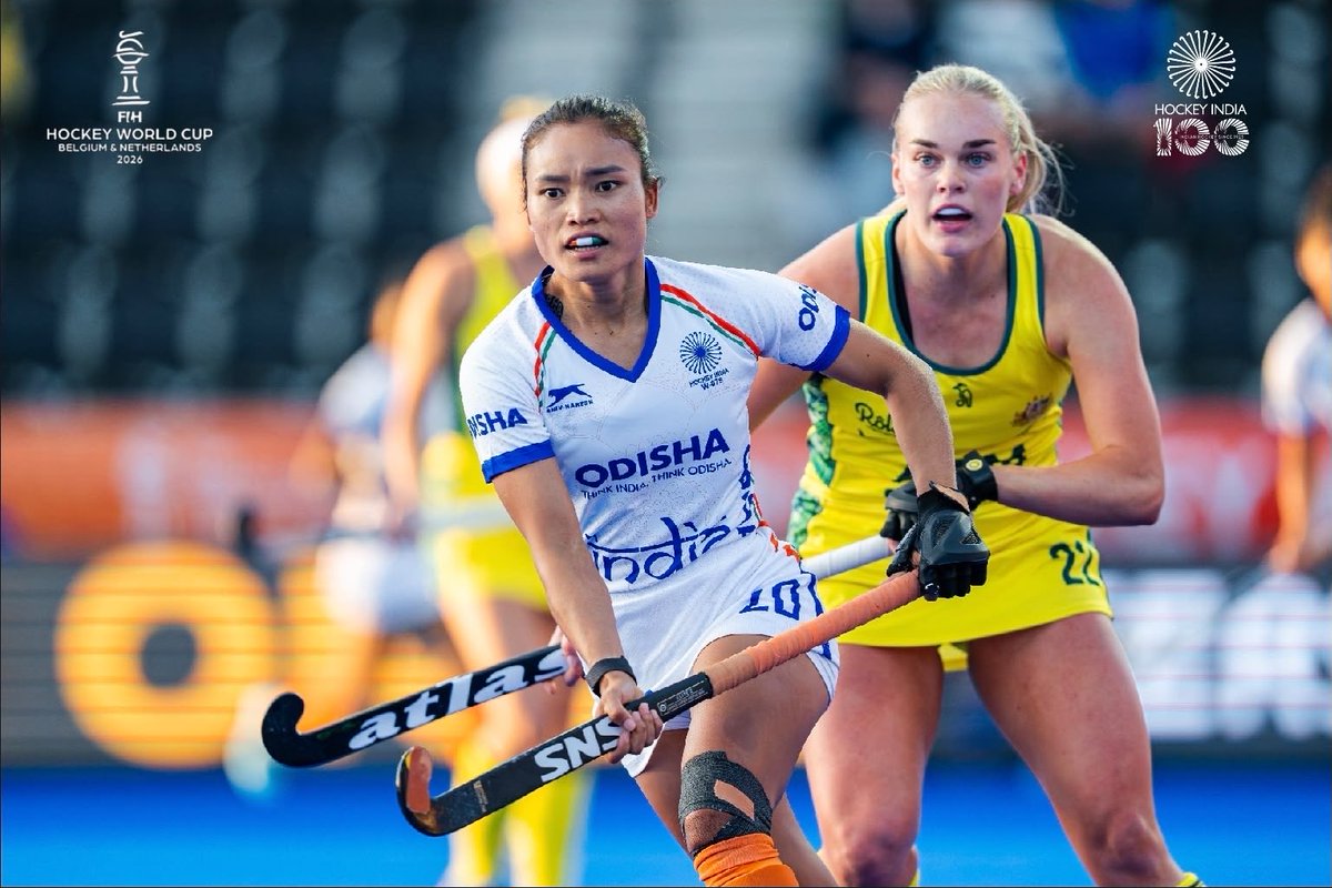 DilipTirkey's tweet photo. A determined display from the Indian Women’s Team. 🇮🇳🔥

Team showed grit, discipline and resilience in a hard-fought 0–0 draw against Australia in the virtual quarterfinal of the FIH Hockey World Cup Belgium &amp; Netherlands 2026. 🏑

The fight continues.

#HockeyIndia #IndiaKaGame https://t.co/Z3SA3BFPi5