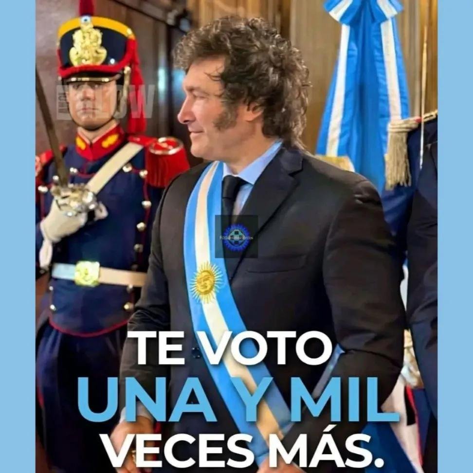 daniel_cap548's tweet photo. @CorderoRebelde Jajajajajaja...

Ni un paso atrás @JMilei 🇦🇷 https://t.co/piyi937PNC