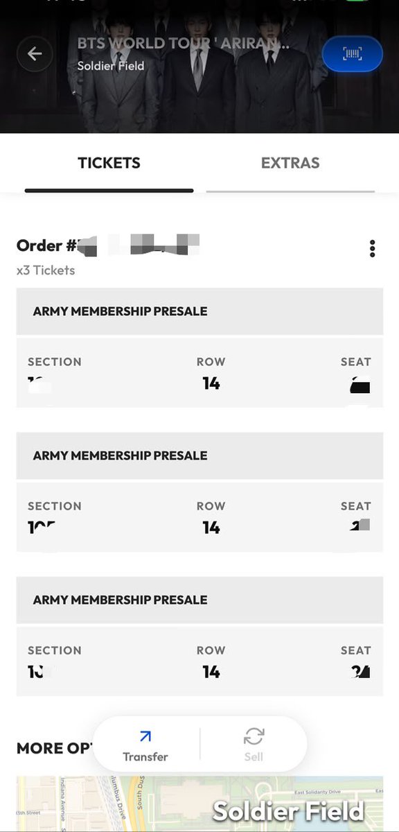 Stefaniageorg8's tweet photo. SELLING BTS IN CHICAGO 28/8 TICKETS

SOLDIER STADIUM

SEC105
FOR FACE VALUE (IT'S NEGOTIABLE)
KINDLY DM ME IF YOU'RE INTERESTED, HAPPY TRANSFER VIA TICKETMASTER.
#BTS https://t.co/zOUk5DeZWH