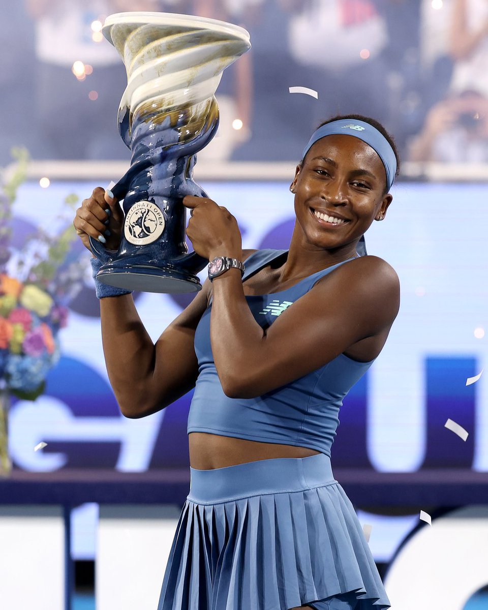 AustralianOpen's tweet photo. Champion mentality, champion Coco @ Cincinnati 🏆 https://t.co/inEHPCoGNo