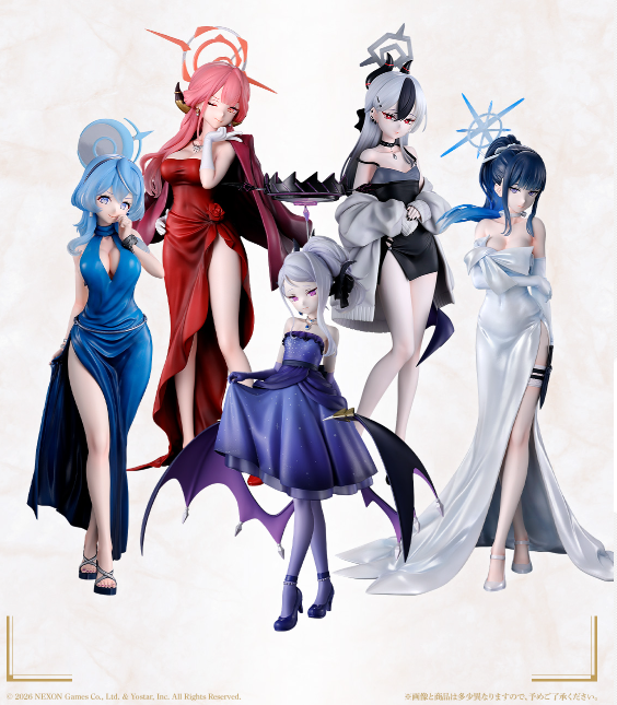 guernicass4's tweet photo. 一番くじ ブルーアーカイブ vol.4

12月26日発売予定
1回850円

A賞 アル（ドレス） フィギュア 1/7 Gracemaster

B賞 カヨコ（ドレス） フィギュア 1/7 Gracemaster

C賞 アコ（ドレス） フィギュア 1/7 Gracemaster

D賞 サオリ（ドレス） フィギュア 1/7 Gracemaster

ラストワン賞 ヒナ（ドレス） フィギュア 1/7 Gracemaster

画像公開されました！
https://t.co/Jb90Ii8YfS