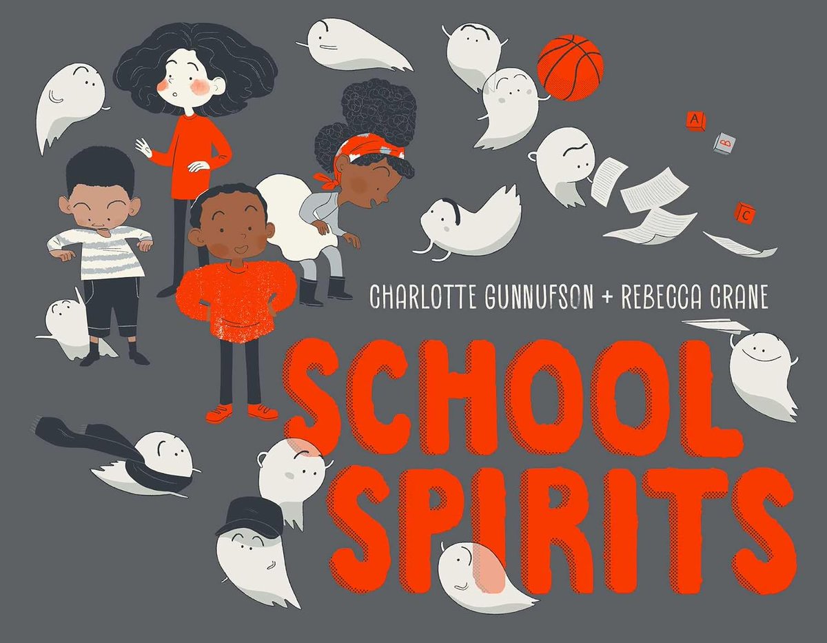 sincerelystacie's tweet photo. In SCHOOL SPIRITS by @CharlotteGunnu1 illus by Rebecca Crane @SimonKIDS the ghosts need a lesson on school rules https://t.co/G9sZ05aWQl #readaloud #booksforkids #backtoschool #firstdayofschool #classroomreadaloud #kidsbooks #elementaryteachers #bookreview #kidlit #childrensbooks https://t.co/lsPBIIokNO