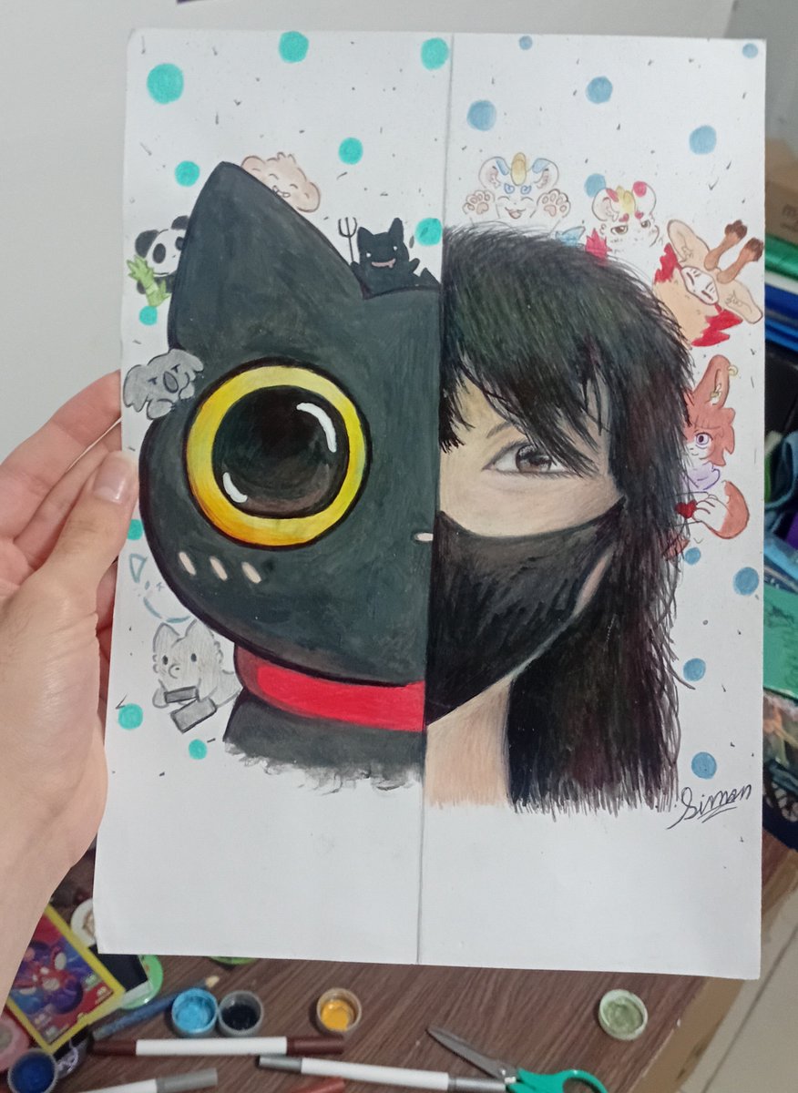 SimonLoren6701's tweet photo. Hi, I’m Renzol si! I’m from São Paulo, Brazil, and I wanted to show the love that Brazilians have for the series Fabulous Beasts, created by the Chinese author Xuexia Mao Yaozi.

I hope you like it!

I made the drawing last year on September 22nd
@xuexiamaoyaozi @YouShouYanLove https://t.co/0aeTgbzk7g