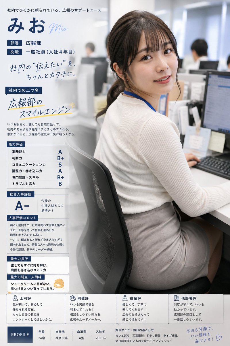 hxhmans's tweet photo. OL化お借りしてみました https://t.co/kXhN8CuZcS