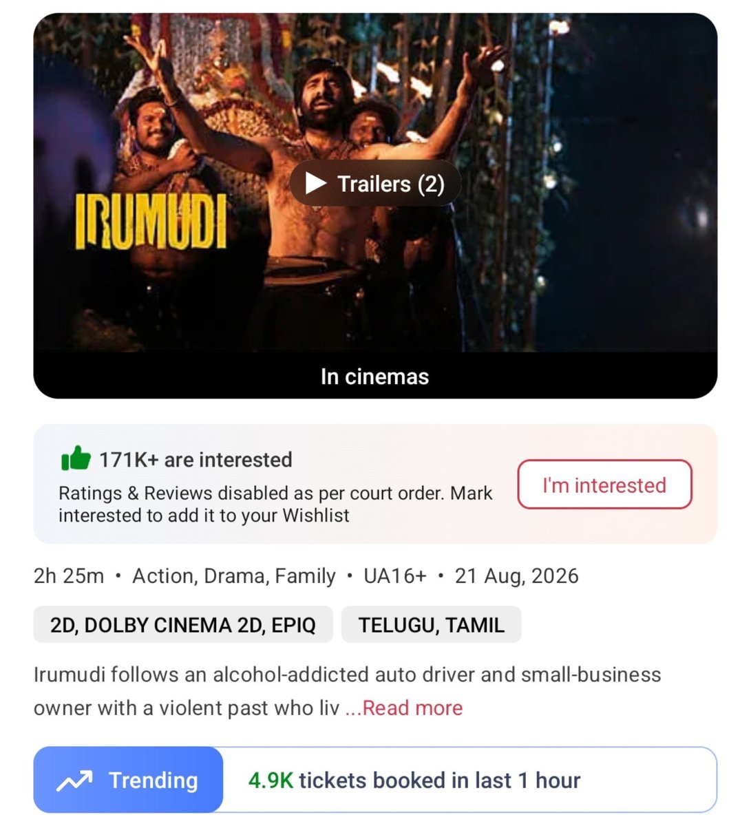 AnantapurBO's tweet photo. Eroju numbers chusi chala Mandi coma lo ki veltharu for sure 😂😂😂
Ma Dist each B centre lo 1.5L+(Min) gross expecting #Irumudi https://t.co/2CGqPkjk8l