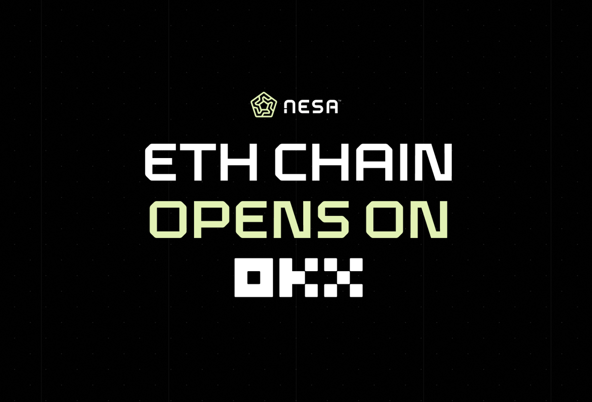 nesaorg's tweet photo. OKX opens ETH Chain for NES 
https://t.co/QJHz3mDC69 https://t.co/0IiOSKg0HB