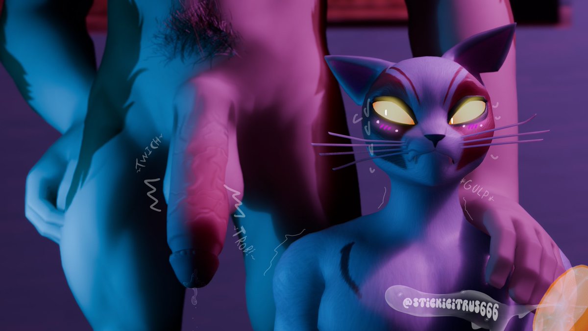 STICKICITRUS666's tweet photo. 💕✨Oh he’s right behind me isn’t he?✨💕
Meowscles and Nyanja models by @dollymolly323 https://t.co/9QdtXCHjzm