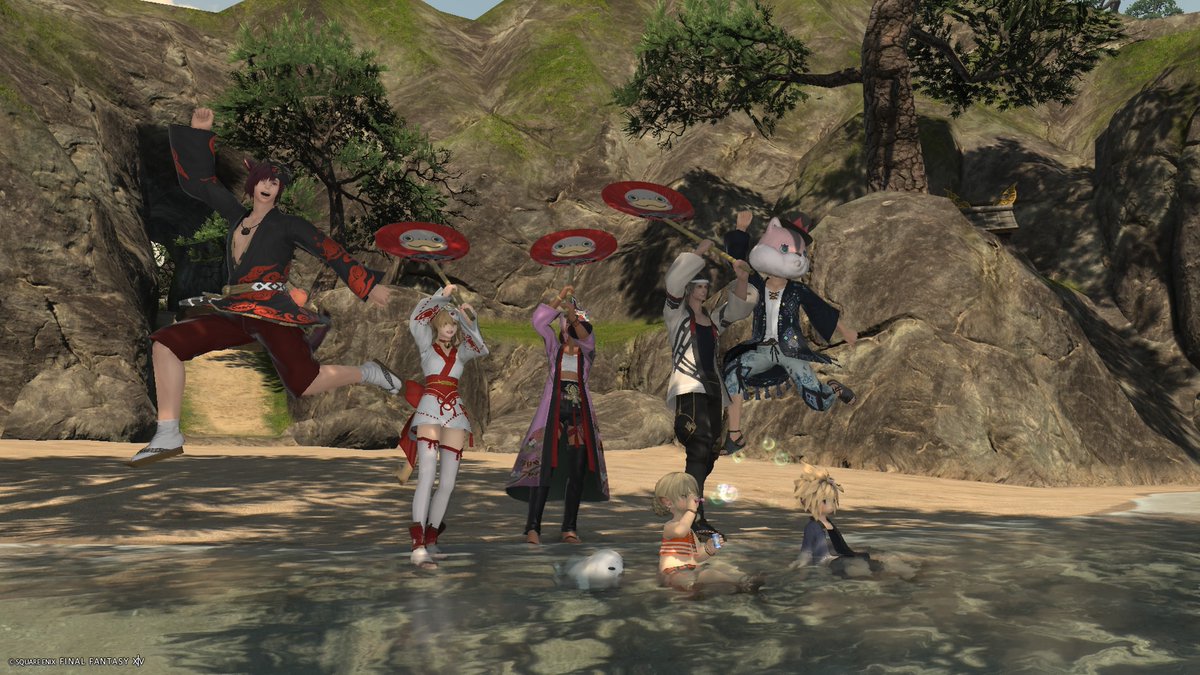 guered_ff14's tweet photo. 最近LSの皆さんと撮ったやつ　その② https://t.co/SpvsY76OSa