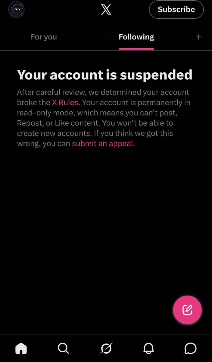 D0UBLE_DEALING's tweet photo. 📻| Uhmmmm… Hello????

Like what the actual fuck, I didn’t even do anything. I legit glazed through the rules and I didn’t break a single one

I’m gonna submit an appeal but if it doesn’t get granted I’m legit just gonna leave this fuck-ass app https://t.co/a2XKY05abb