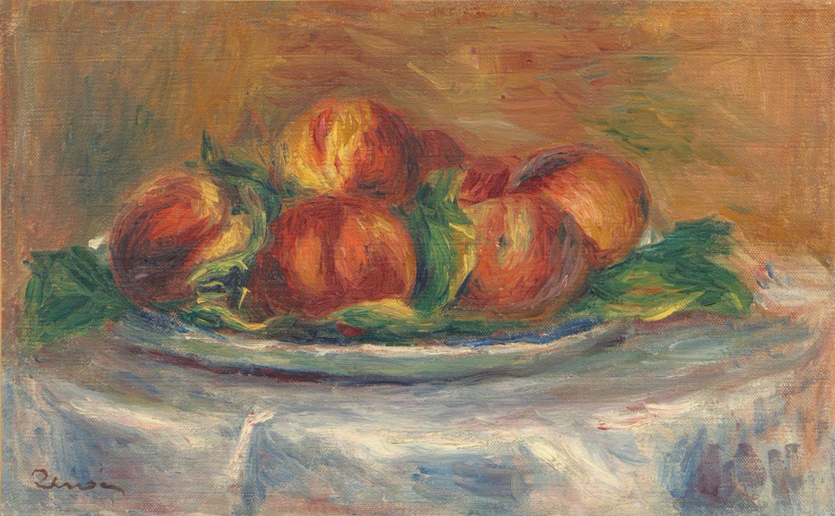 22hrr22min's tweet photo. fruit still life paintings by pierre-auguste renoir (french, 1841-1919) https://t.co/n0YSCMiwBo