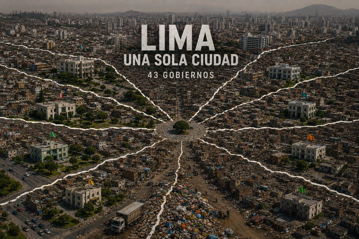 tuesta's tweet photo. LOS 43 PROBLEMAS DE LIMA: A pocas semanas de las elecciones regionales y municipales, la campaña discute candidatos, encuestas, propuestas. Hay, sin embargo, un problema que afecta todos los días a los limeños y que no aparece en el debate: Lima tiene 43 gobiernos municipales.

No son 43 oficinas de una misma administración. Son 43 gobiernos locales, con alcaldes y concejos elegidos, presupuestos propios y autonomía política. Una municipalidad metropolitana y 42 municipalidades distritales.

La diferencia se siente en la vida cotidiana. Tomemos como ejemplo la limpieza pública. Lima no tiene un sistema unificado: cada distrito organiza su propio servicio, con sus contratos, administradores y recursos. Puede ocurrir que una calle esté limpia y, apenas se cruza el límite, la situación sea distinta. La basura, sin embargo, no reconoce fronteras distritales.

Lo mismo sucede con el transporte, la seguridad, las vías, el desarrollo urbano, la vivienda y el medio ambiente. Lima funciona como una ciudad integrada. Sus habitantes cruzan diariamente varios distritos. Los problemas también lo hacen. El diseño institucional, en cambio, mantiene 43 centros de decisión política

Hay otra consecuencia. Las municipalidades son autónomas y sus autoridades son elegidas separadamente. En una elección puede ganar un partido la Municipalidad Metropolitana y otros partidos las municipalidades distritales. La coordinación, entonces, ocurre entre gobiernos con intereses políticos distintos. Cuando existe coincidencia puede ser más sencilla, pero cuando hay competencia, puede aparecer la tensión y el conflicto.

Esto contrasta con otras grandes ciudades. Buenos Aires tiene comunas, São Paulo subprefecturas y Bogotá localidades. Son divisiones territoriales que acercan la administración al ciudadano, pero no constituyen gobiernos municipales autónomos dentro de una misma ciudad. La división territorial sirve para administrar mejor, mientras la conducción política permanece integrada.

Lima podría hacer lo mismo. Una gran ciudad necesita un gobierno de ciudad y, al mismo tiempo, una administración cercana a sus barrios. No hay contradicción entre ambas cosas. Lo difícil de justificar es que cada unidad territorial tenga su propio gobierno autónomo cuando los problemas desbordan permanentemente sus fronteras.

Esta discusión no existe en la campaña. A seis semanas de elegir alcaldes, ningún candidato parece plantearse qué significa gobernar una ciudad de más de diez millones de habitantes con 43 gobiernos locales. Mientras sigamos eligiendo alcaldes por separado, Lima mantendrá una paradoja: una sola ciudad, pero 43 gobiernos para administrarla.