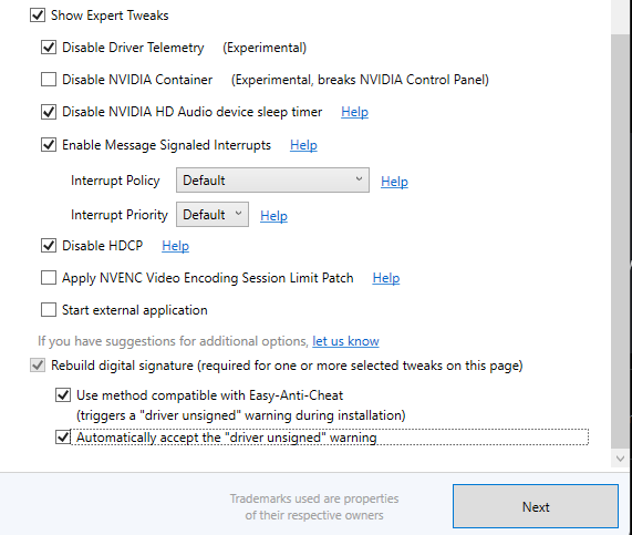 Qunixtweak's tweet photo. NVCleanstall Guide  If you want a clean install without the bloat:  Display Driver: ON PhysX: ON Everything else:OFF  Then:  Clean Installation: ON Disable Installer Telemetry: ON Unattended Installation: ON Automatic Reboot:ON  Expert Tweaks: MSI: ON Interrupt Policy:Default. https://t.co/mJhvktkFPy