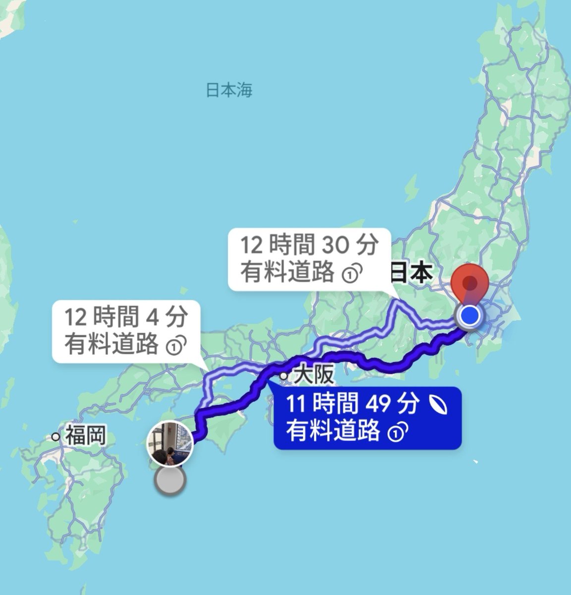ribon38's tweet photo. るーひー達は明後日、高知県土佐清水市を出発して、東京に戻ります。
おじいちゃんの車の運転で🚗💨2日間かけて！鳴門大橋とか���関ヶ原とか、富士サファリパークとか行くらしい。けど、ほとんど車の中！
んで、次の日は野球の試合。ハード過ぎるやろ笑 https://t.co/9J1TNuGEfU