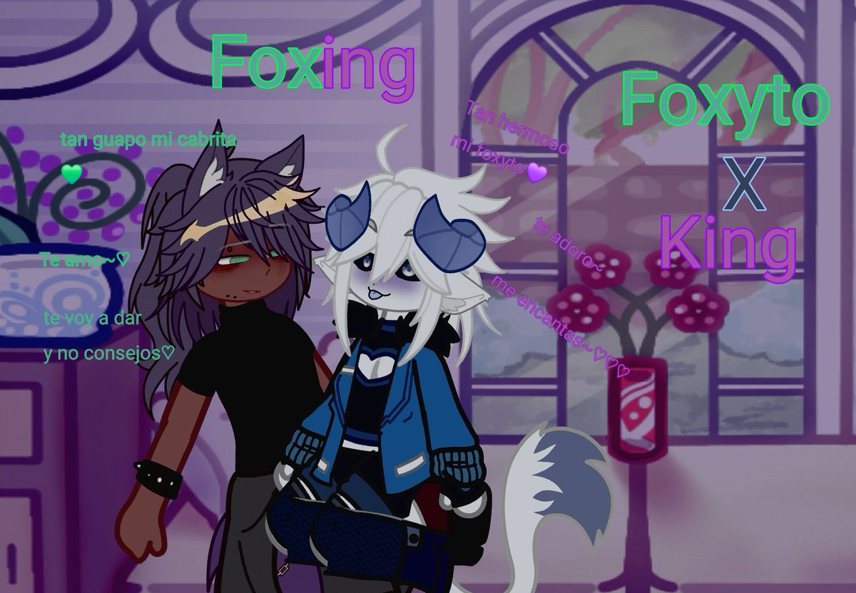 starstarcute210's tweet photo. ♡El nuevo ship del momento♡

◇la nueva pareja homo del momento , una pareja muy tierna conformado por el príncipe demonio cabra y el lindo y bello lobo foxyto el foxing
#gacha #OCㅤ #bl #yaoi
#Gachansfw https://t.co/Pk0dsWjiWy