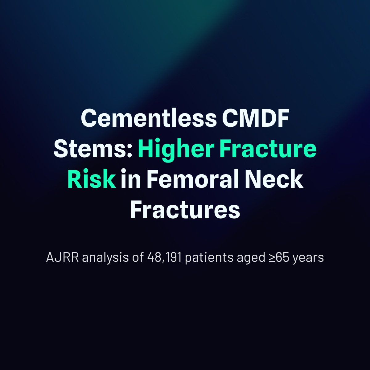 JArthroplasty's tweet photo. Cementless collared, metadiaphyseal-filling stems were associated with an increased risk of revision for PPFx in the treatment of FNFs when compared to cemented stems. There is an increased risk of aseptic loosening compared to cementless CMDF stems.

https://t.co/8eHRRAGBvi https://t.co/V1UwJyqazm