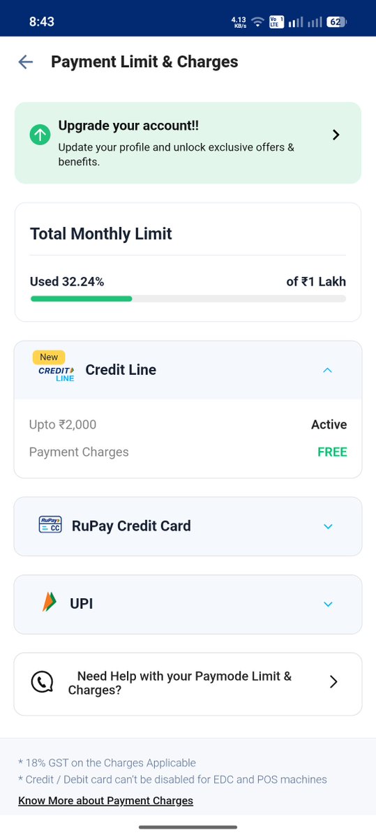 Deepofficial94's tweet photo. @Paytm @Paytmcare @PaytmBusiness My Paytm Business monthly limit is only ₹1 lakh. Please review my account and increase it to ₹6 lakh. I already raised ticket 

Ticket ID: 500012180055. Please help. 🙏 https://t.co/gQJEvsqgPd