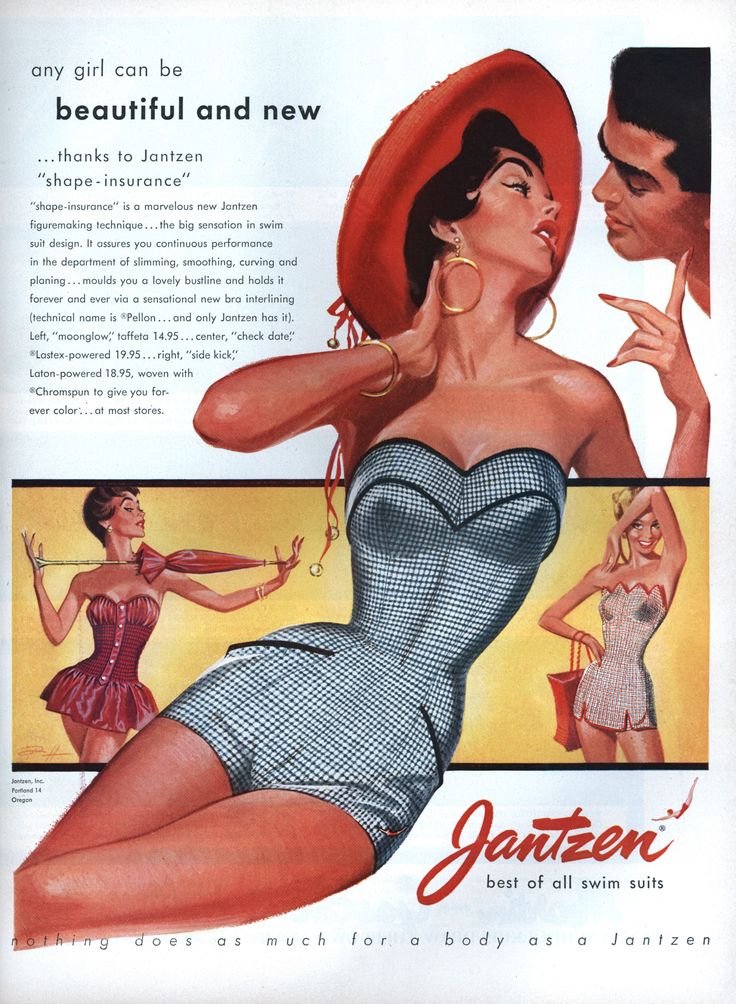 LaModeUnknown's tweet photo. The 1950s SWIMWEAR ads by Jantzen.🪡 https://t.co/Lu400QQqha