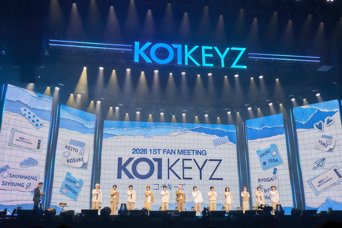 Kstyle_news's tweet photo. 【REPORT】KO1KEYZ、初のファンミーティングが東京で開幕！デビュー曲や「日プ新世界」の楽曲で観客を魅了
https://t.co/Jss7gACoJd https://t.co/O1A8LXNXkj