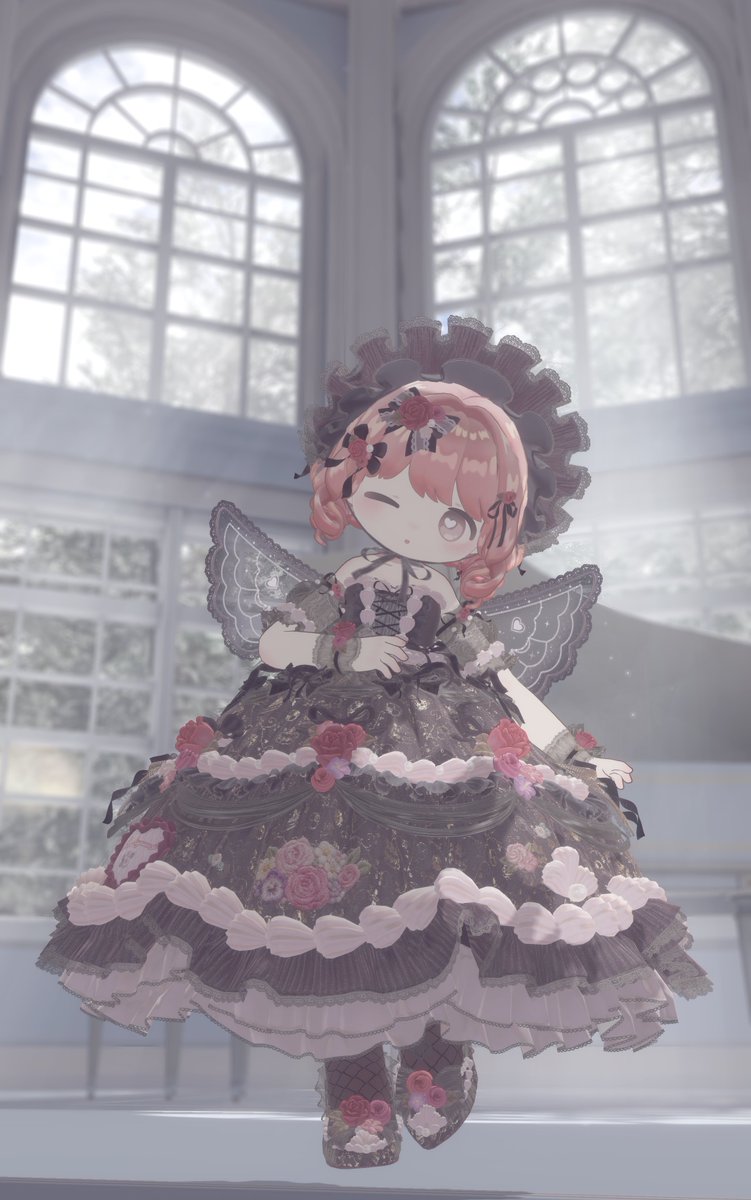 ch0c0h's tweet photo. 🖤🩷

✂️CremeSucreCurl
👕FlowerCakePrincess #おもちやさん
🌐白雪トワル・ド・ジュイ-shirayuki toile de jouy- By えるめ・まかろん
#イルネル https://t.co/VzoIyrA2kj
