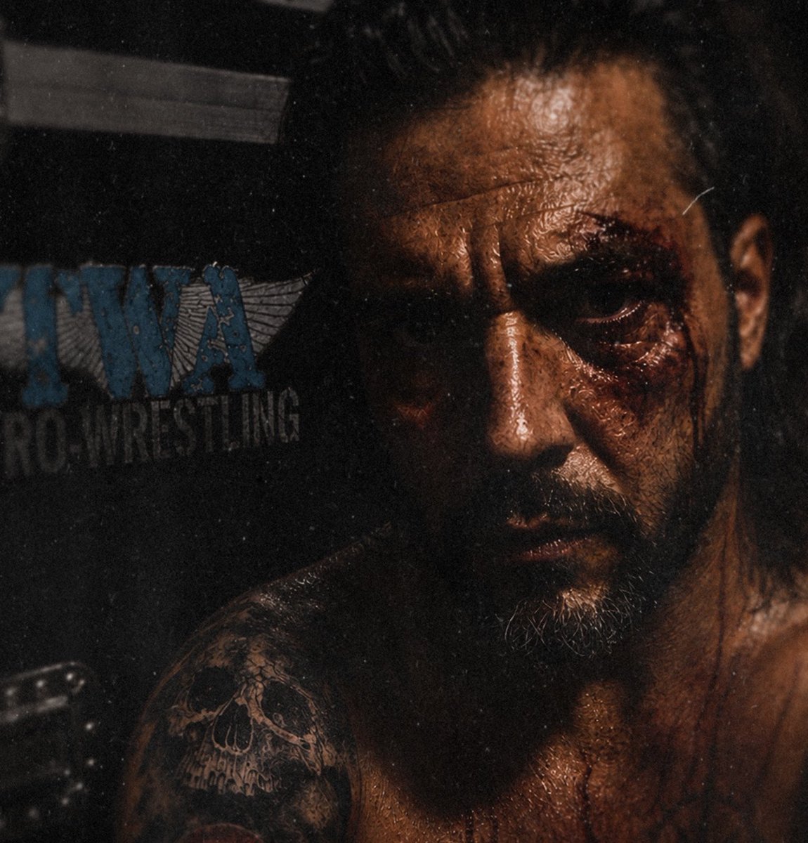 lexcollins's tweet photo. Laz wanted to see if the old dog still had teeth. Yeah. I do. 

Tonight there’s a medic wondering where the fuck I went and a janitor having a really bad night. Punk rock never promised you’d leave pretty…but if you leave under your own power, it’s always a win. 💀 https://t.co/05hZXZTi0c