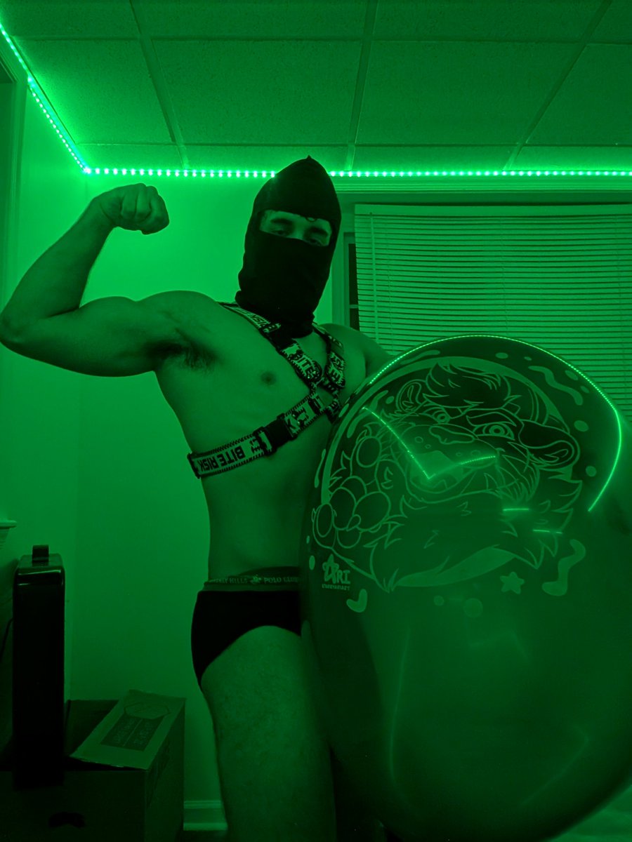 SqueakyDerg's tweet photo. We green in this bitch 

(Ignore the ghetto box fan setup it gets hot when you're playing with a big balloon~) https://t.co/F2Ly541XFm