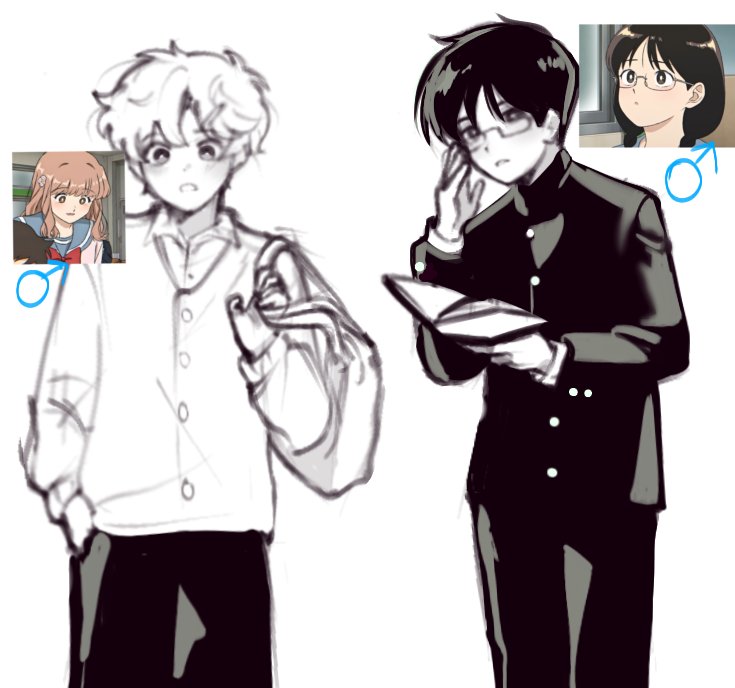 hiroselvr's tweet photo. Genderbend Hana♂️ and Hifumi♂️

#goforitnakamura #ガンバレ中村くん https://t.co/wbOUZtbCVj