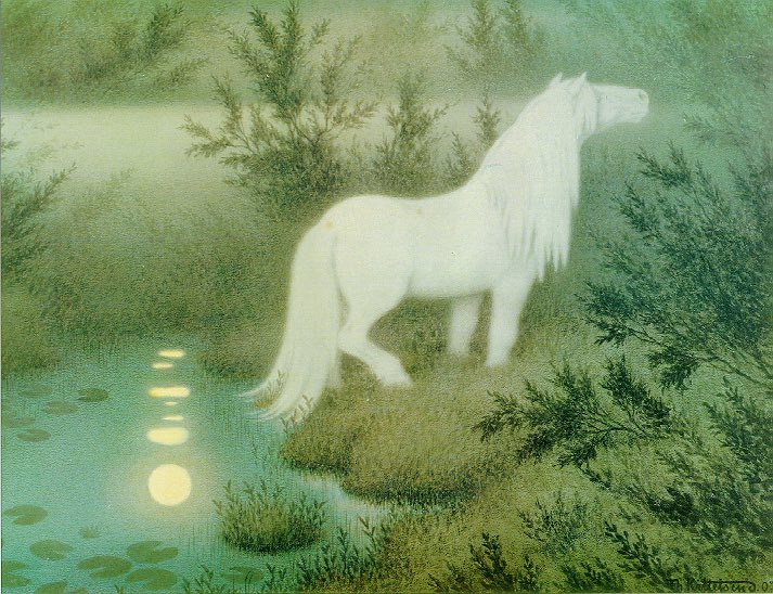 _GVNTHER_'s tweet photo. Nøkken som hvit hest — Theodor Severin Kittelsen https://t.co/gOw7WhEAGJ
