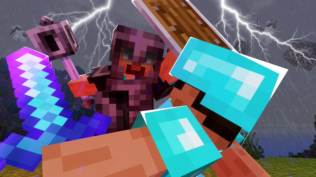 Daudt_Thumbnail's tweet photo. @leehleeee Não exatamente "arte" no sentido mais normal da coisa, mas eu faço Thumbnails pra vídeos de Minecraft, e isso envolve bastante desenho/edição de imagem, então acho que conta.
Acabei de começar nesse ramo, minhas comissions tão abertas se alguém se interessar!! https://t.co/jz6H1WiUjq