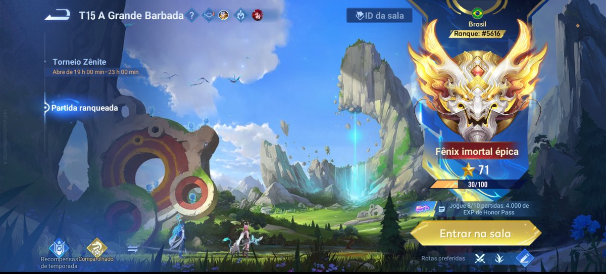 Nova7xz's tweet photo. Primeira semana oficial de volta ao HoK completa, esse jogo tá MT divertido e espero receber a oportunidade de competir novamente nas condições certas, ansioso pra ver esse CHOKBR

Sim 172 pts em 8 dias https://t.co/T0X5C3t7MV
