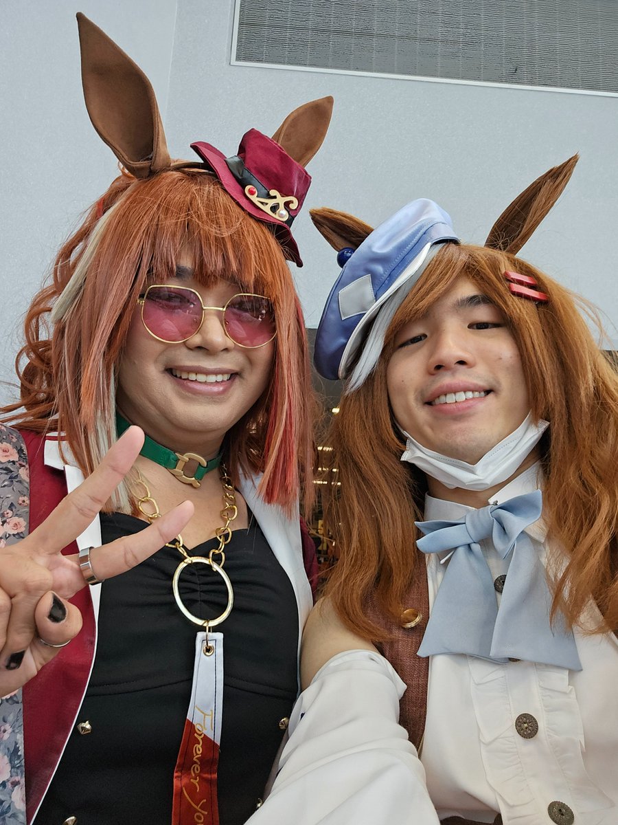 umazucat's tweet photo. more photos, why does everyone looks so good in cosplay😭

things to remember for next event:
- get help taking better photos
- ask for more socials before running out of stamina
- say "On Your Left" to another Uma cosplayer and accelerate at 0.4 m/s² for 1.8 s to pass them https://t.co/UMw5iIFjgo