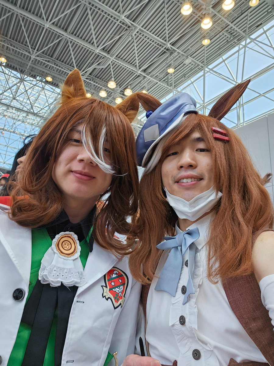 umazucat's tweet photo. more photos, why does everyone looks so good in cosplay😭

things to remember for next event:
- get help taking better photos
- ask for more socials before running out of stamina
- say "On Your Left" to another Uma cosplayer and accelerate at 0.4 m/s² for 1.8 s to pass them https://t.co/UMw5iIFjgo