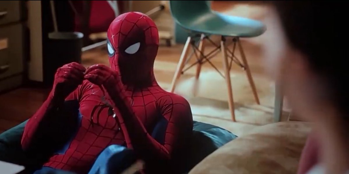 lorxell's tweet photo. When Peter Parker says this is the most fun he had in years, and he really missed his friends...and it's actually still heartbreaking. 

The way he says it so casually makes it hurt even more. Because deep down, knowing everything he's been through, it must've been really painful for him.
