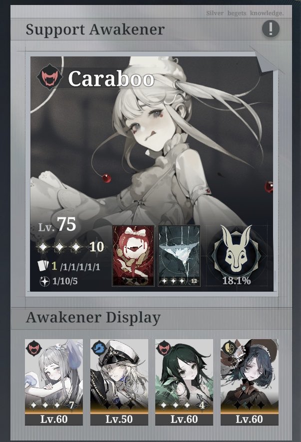 carabooz's tweet photo. overall for being a new player i think i did quite well. i’m still farming and learning but im soso happy with what i got - definitely will max her https://t.co/0NmEVn7bfO
