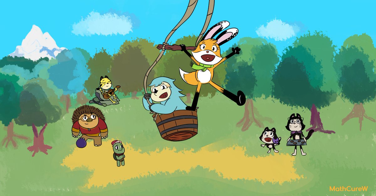 CureMath's tweet photo. #Lupi_e_Baduki #LupieBaduki #LupiandBaduki #Lupi #Baduki #Tati #Jabu #Carlos #Anamaria #Furry #Tati #BelenMarin https://t.co/OTjSoSFDex