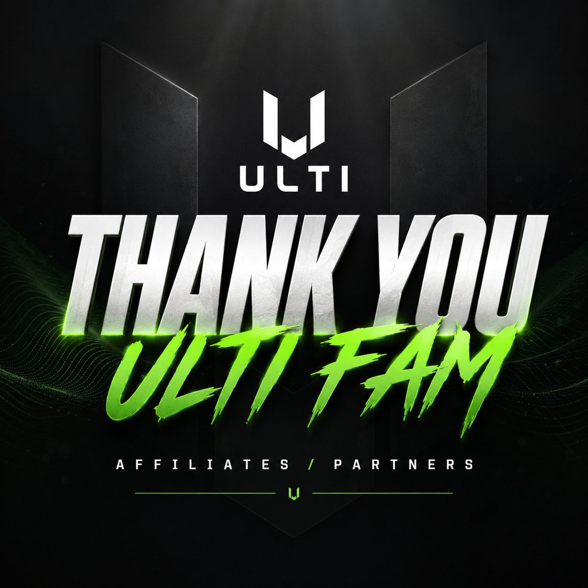 ULTI_Supps's tweet photo. We could post products all day.

But ULTI wouldn’t be ULTI without YOU. 💚

You stream. You game. You create. You show up. You support.

You ARE the community. ⚡️

Thank you for building this with us. 🫶

What does ULTI mean to YOU? 👇

#StayULTI https://t.co/dJFNoKTbQF