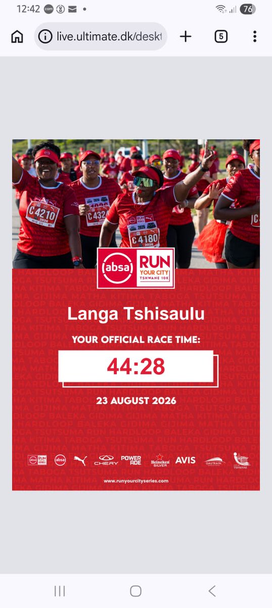 Smartlanga's tweet photo. @tshwane10k 
Medal monday .....Balande nkabi yami !
#Absa10k
#runningwithtumisole
#medalmonday https://t.co/mvzeE91x5A