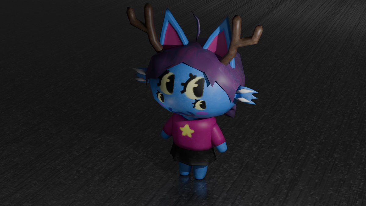 OmeletteFish's tweet photo. Made  a  little  low  poly  version  of  me  today  in  Blender

#b3d  #3d  #lowpoly https://t.co/Cfx6ovrPrz