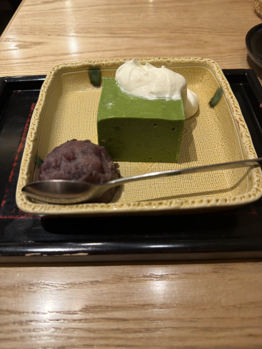 tea_for_two2010's tweet photo. 紀の善 抹茶ババロア お久しぶり https://t.co/DOCHhU4IsX