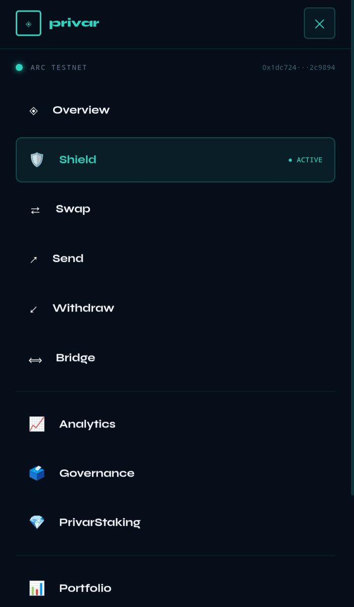 privar_os's tweet photo. We're still building behind the scene
• UI improved
• Shield, Swap, Withdraw are working properly
• Cross device data sync is working perfectly
We're now focused on:
• private send & private bridge
Then
• governed visibility
@arc #privacy #privar https://t.co/jpq0Kfb0jI