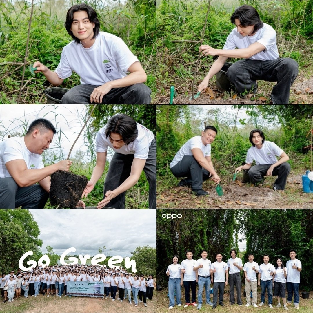 chee_mikyla's tweet photo. IG-FB: lookaroundth

🔗https://t.co/sUO1edD7hE
🔗https://t.co/dtFl4pVesr

@gulfkanawut in collaboration with OPPO, continues the “Go Green” project moving forward to create a green society by planting trees for a sustainable future.

#GulfKanawut
#MakeYourMoment
#oppothailand https://t.co/RwCdCS8Rss