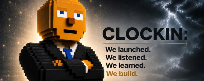 clockincoinAI's tweet photo. @clockincoin Clock In

August 30, 2026 12 AM UTC.

Only pre registrants will be eligible to mint a Clock In Genesis Badge during Phase 1

Enroll now➡️https://t.co/R5vnd3uRzk https://t.co/Mhln7Z5BHY