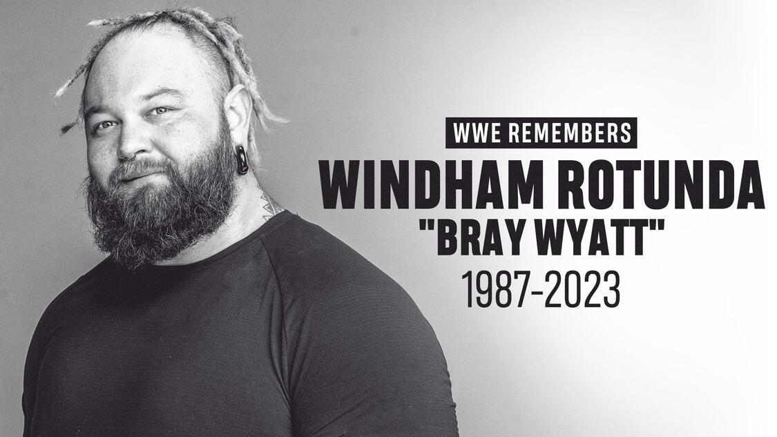 SubToSlamX's tweet photo. Can’t believe it’s been 3 years since we lost Bray Wyatt.

Hope to see some Fireflies once again in Wembley on Sunday. All In will forever be a special day for me, being surrounded by wrestling fans in a time like that was something I will forever be grateful for.

⭕️🕊️ https://t.co/76yJmtITEo