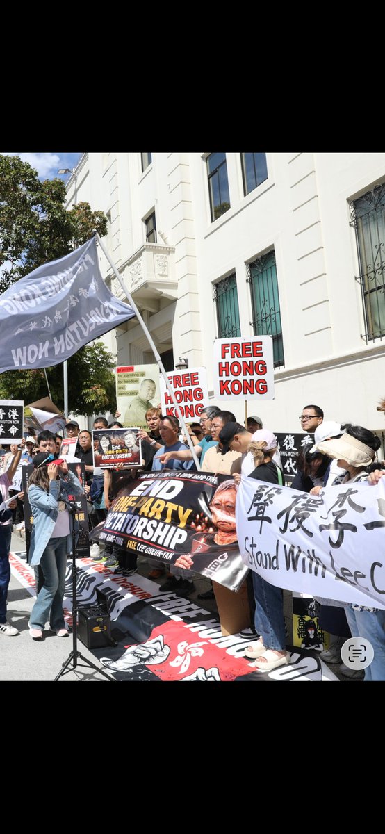 usa_somewhere's tweet photo. Thanks to everyone who joined us in showing your support. It’s time to end the CCP’s one-party dictatorship. Free Hong Kong is more than a slogan, it’s a message we must continue sharing through our protests and unwavering support for freedom, democracy, and the people of HK. https://t.co/Qktemm146C