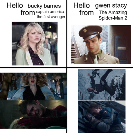 taraoftherivers's tweet photo. Stucky parallels after seeing all the gwen edits on instagram lmao. #stucky https://t.co/pSSnstQ1Zv