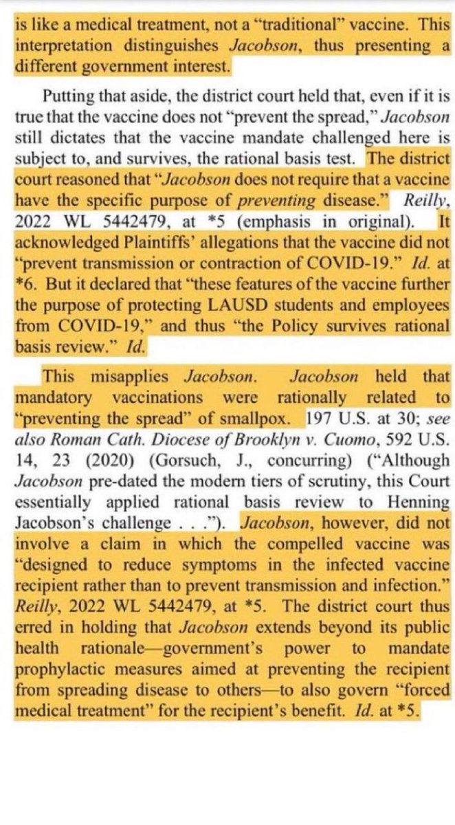 Summmerrtc09's tweet photo. The 9th Circuit has decided the ‘Covid Vaccine’ is NOT A VACCINE. Plaintiffs can now use this as cases go forward. 

Buckle up, Pfizer and Moderna. You’re guilty of Mass Murder. https://t.co/zuIPutyEHi