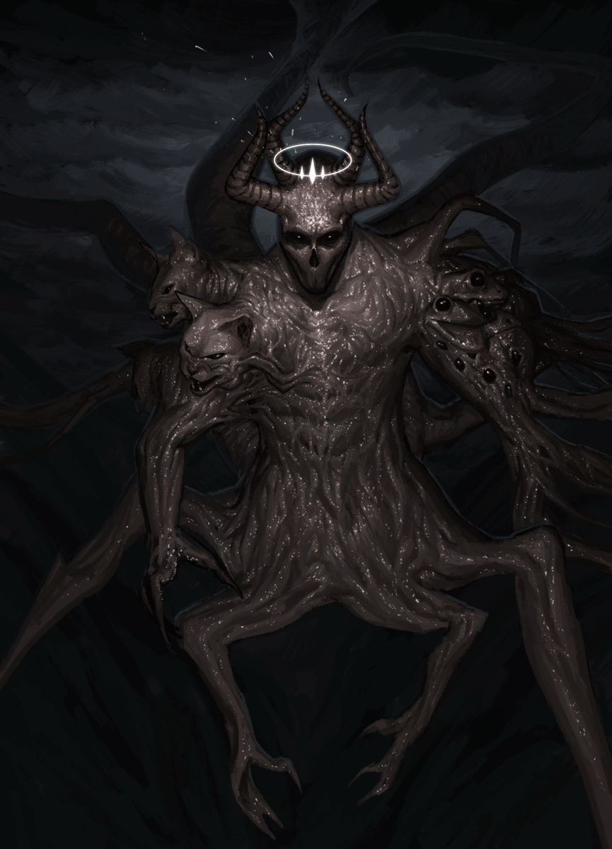 AngelIskra's tweet photo. #digitalart 
#arsgoetia 
#goetia 
#baal 
#horrorart https://t.co/JQcJRFFblL
