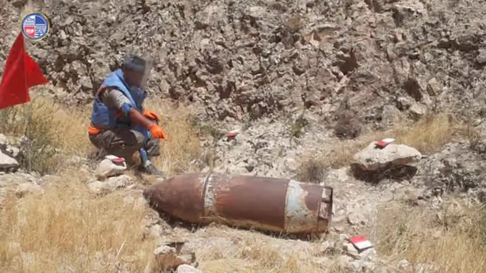 500kg Russian-Made Bomb Discovered and Destroyed in Samangan